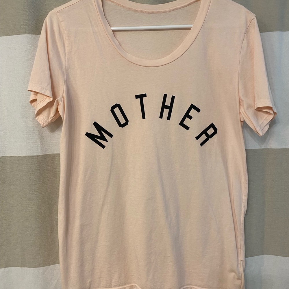 Peach 'Mother' Graphic T-Shirt